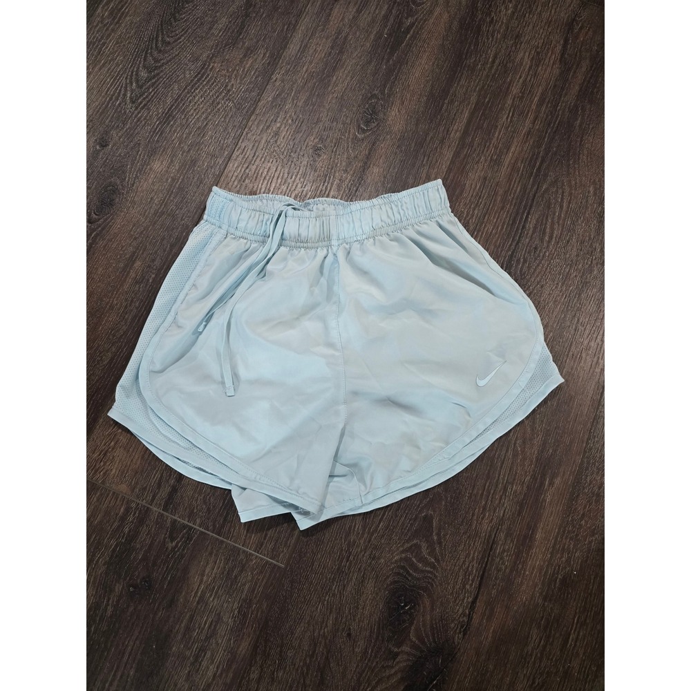 Nike Dri-FIT Running Shorts Womens XS Light Blue Mesh Athletic Training Gym